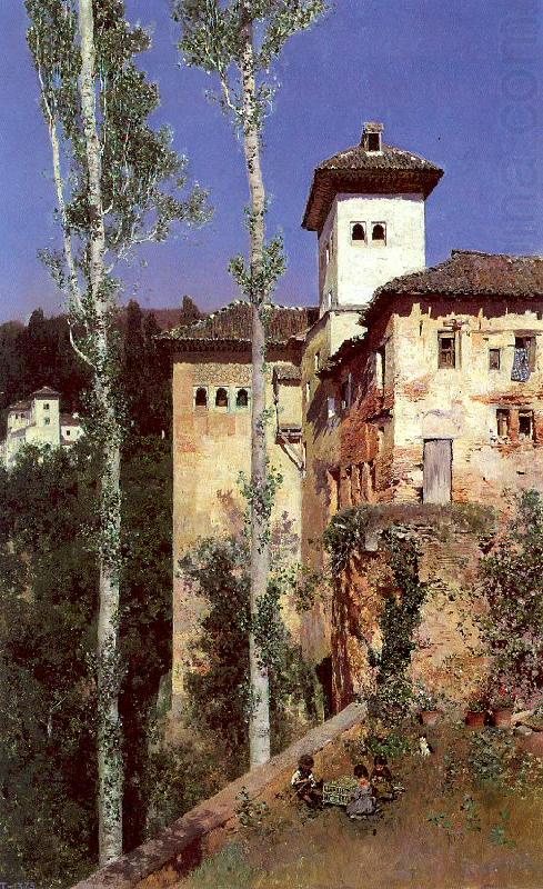 The Ladies' Tower in the Alhambra, Granada, Ortega, Martin Rico y